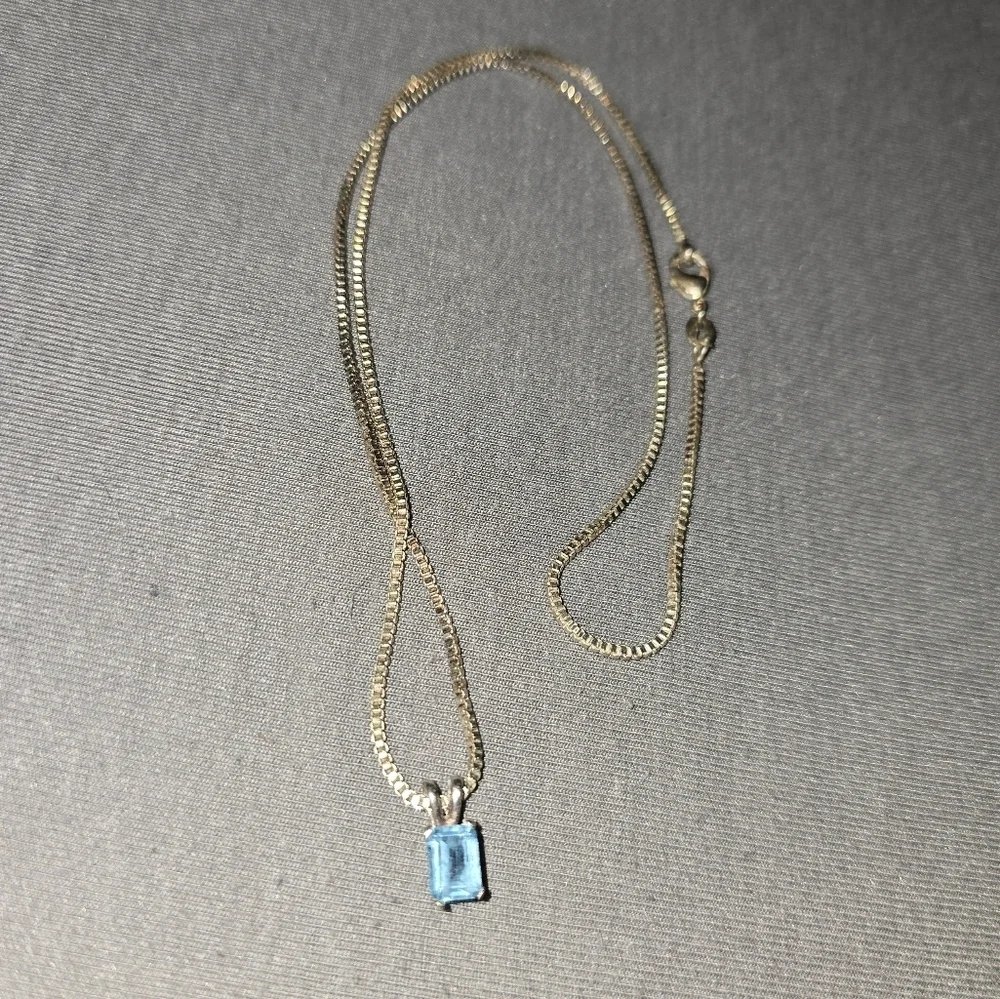 Blue Necklace .925 Sterling